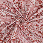 Rudra Bazaar Peach 210 TC Cotton Double King Bedsheet With 2 Pillow Covers