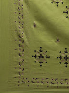 Yufta Women Blue and Green Embroidered Kurta with Trouser and Dupatta Set | Grab2Buy