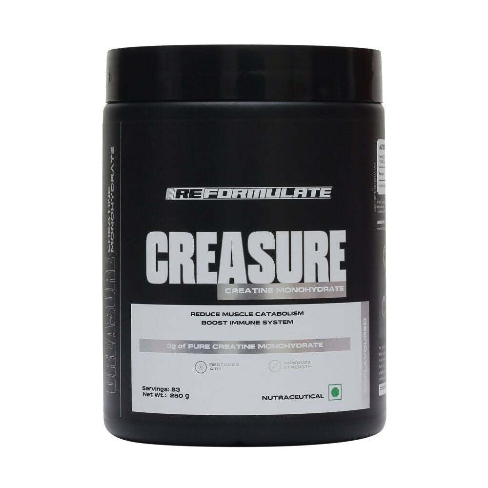 Reformulate Creasure I Creatine Monohydrate I Boost Immune System 3G Of Pure Creatine Nutraceutical - Unflavoured | Grab2Buy