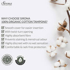 Sirona Heavy Flow Organic Cotton Tampons | Grab2Buy