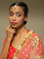 Turquoise Blue Kundan Maang Tikka - Ruby Raang | Grab2Buy