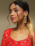 Silver Gold-Polished Contemporary Jhumkas Earrings - Ruby Raang | Grab2Buy