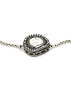 Women's Silver-Toned Brass Handcrafted Silver-Plated Charm Bracelet - Ruby Raang | Grab2Buy