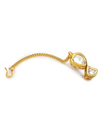 Gold-Polished White Kundan-Studded Maang Tikka - Ruby Raang | Grab2Buy