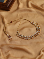 Gold-Toned White Brass Gold-Polished Handcrafted Necklace - Ruby Raang | Grab2Buy