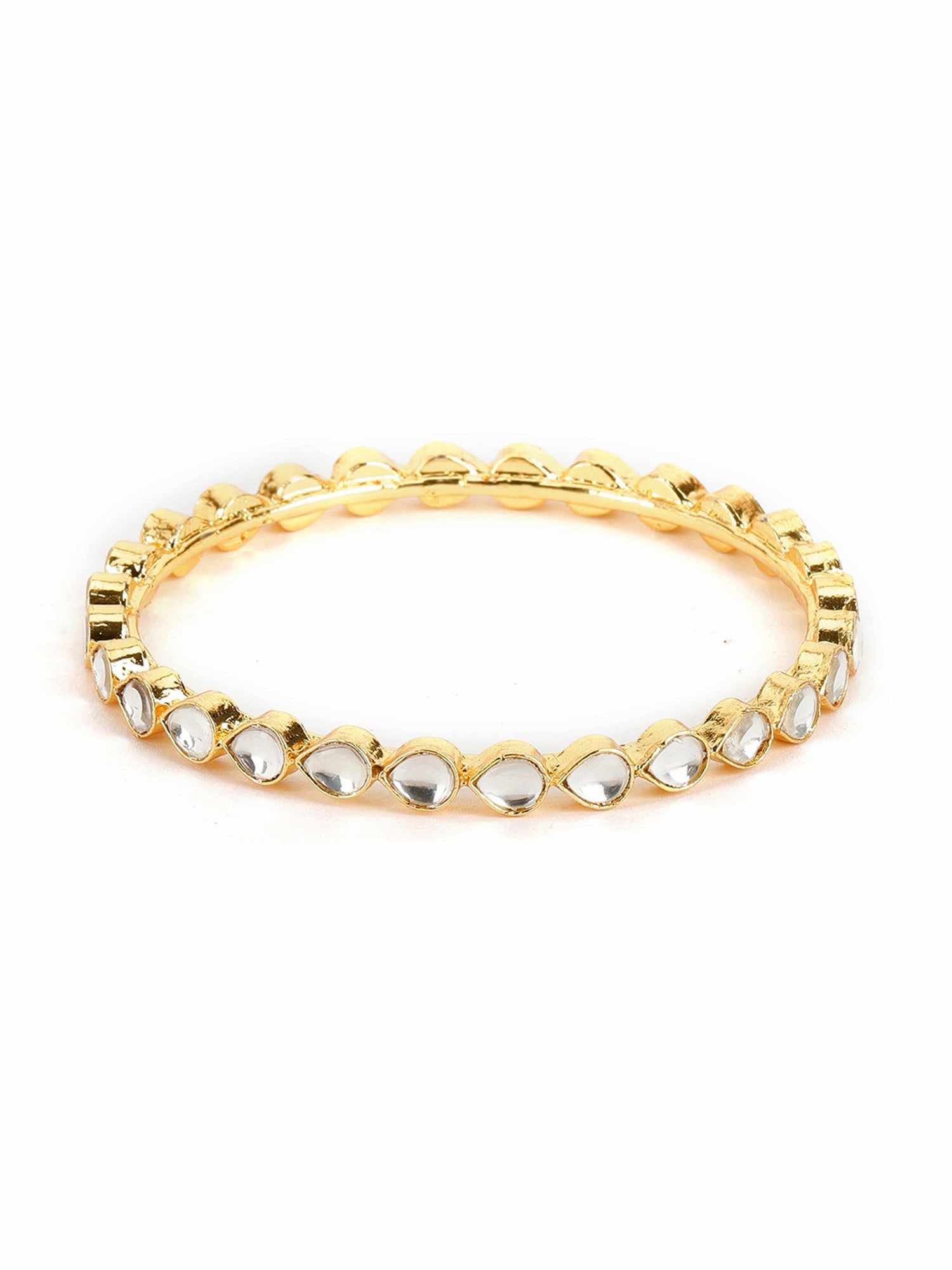 Kundan Bangles (set of 2) - Ruby Raang