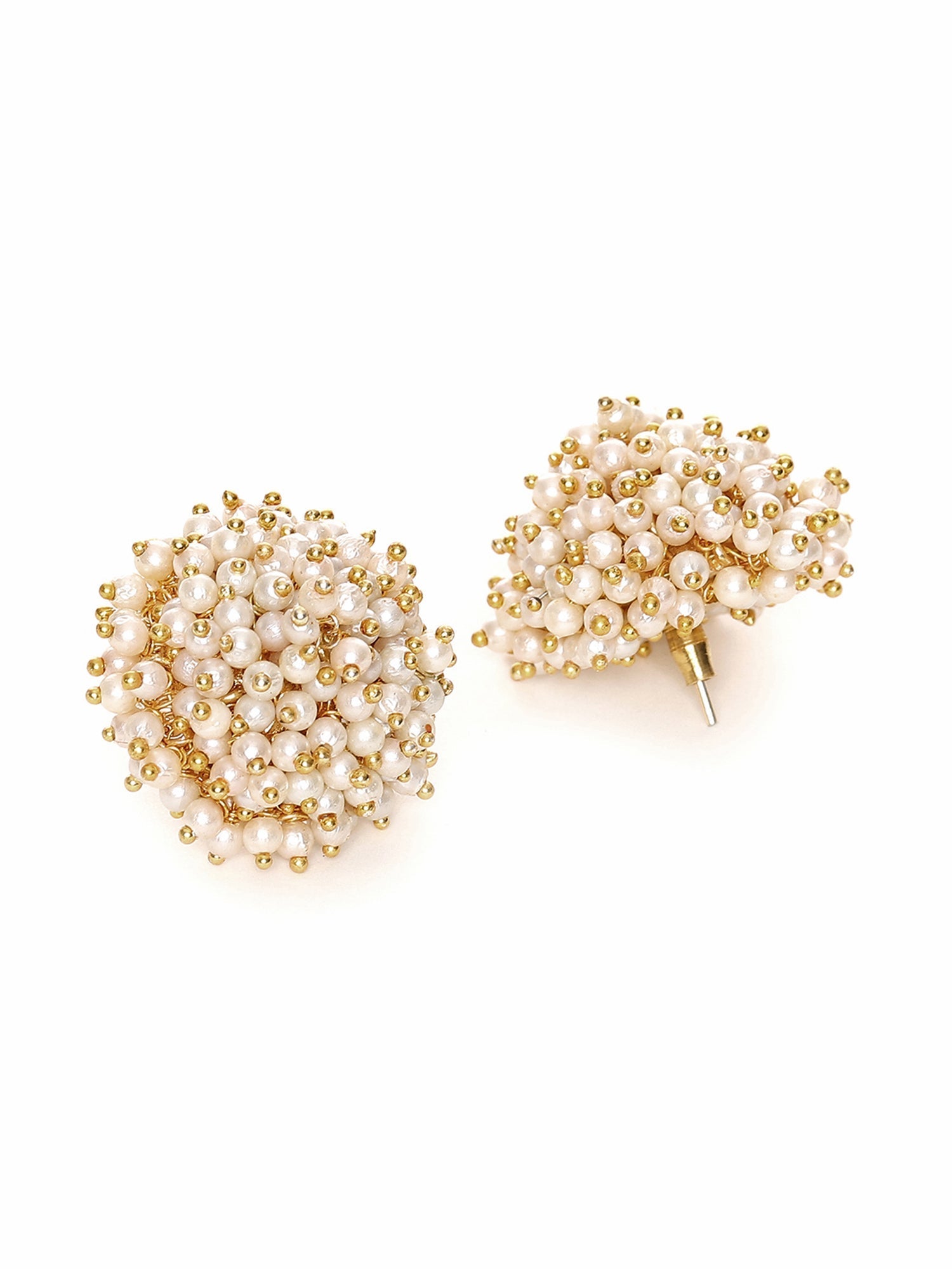 Round Pearl Studs - Ruby Raang | Grab2Buy