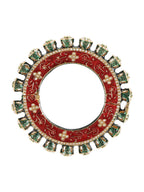 Meenakari Handcrafted Heavy Bangles (set of 2) - Ruby Raang