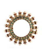 Oversized Pearl Meenakari Handcrafted Heavy Bangle - Ruby Raang | Grab2Buy
