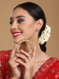 Golden Pearl Handcrafted Heavy Bangle - Ruby Raang | Grab2Buy