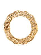 Golden Pearl Handcrafted Heavy Bangle - Ruby Raang | Grab2Buy