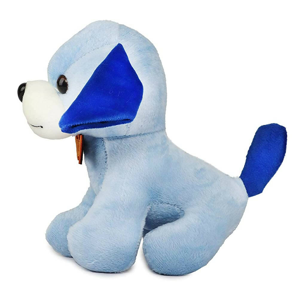 Webby Soft Animal Plush Standing Dog Toy 20cm-Blue | Grab2Buy