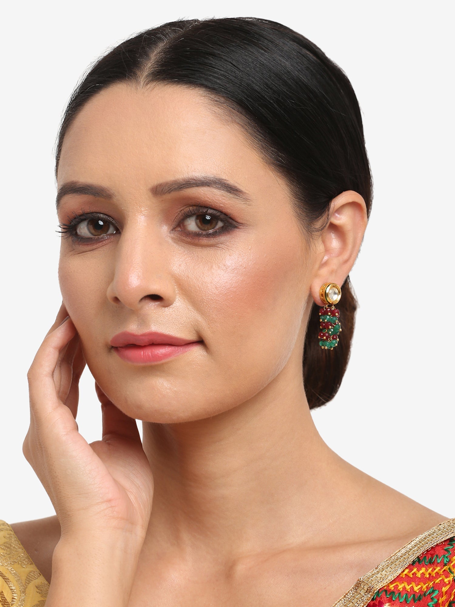 Multicoloured Contemporary Drop Earrings - Ruby Raang | Grab2Buy