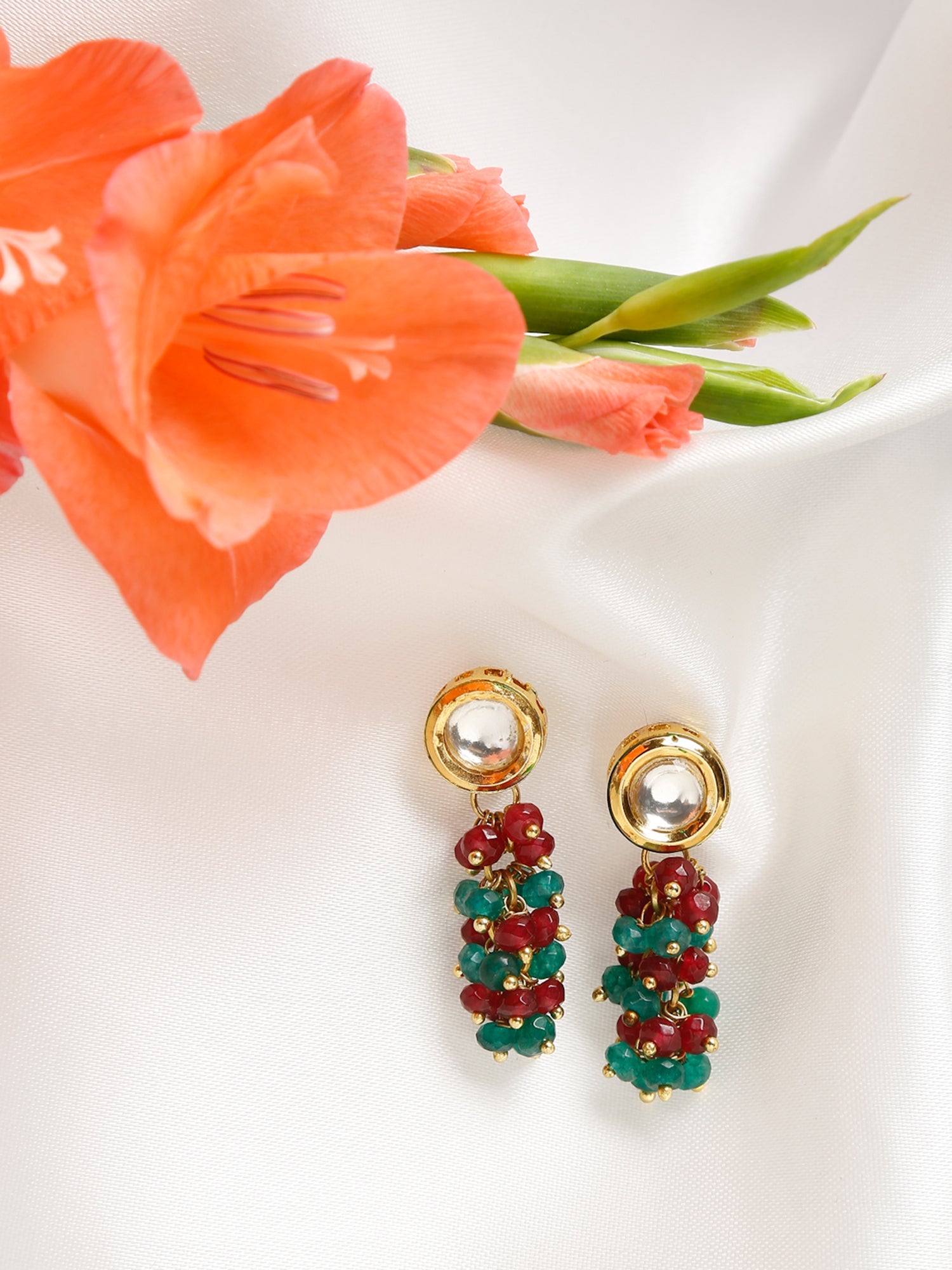 Multicoloured Contemporary Drop Earrings - Ruby Raang | Grab2Buy
