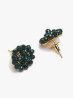 Green Contemporary Studs Earrings - Ruby Raang | Grab2Buy