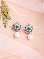 Multicoloured Floral Drop Earrings - Ruby Raang | Grab2Buy