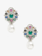 Multicoloured Floral Drop Earrings - Ruby Raang | Grab2Buy
