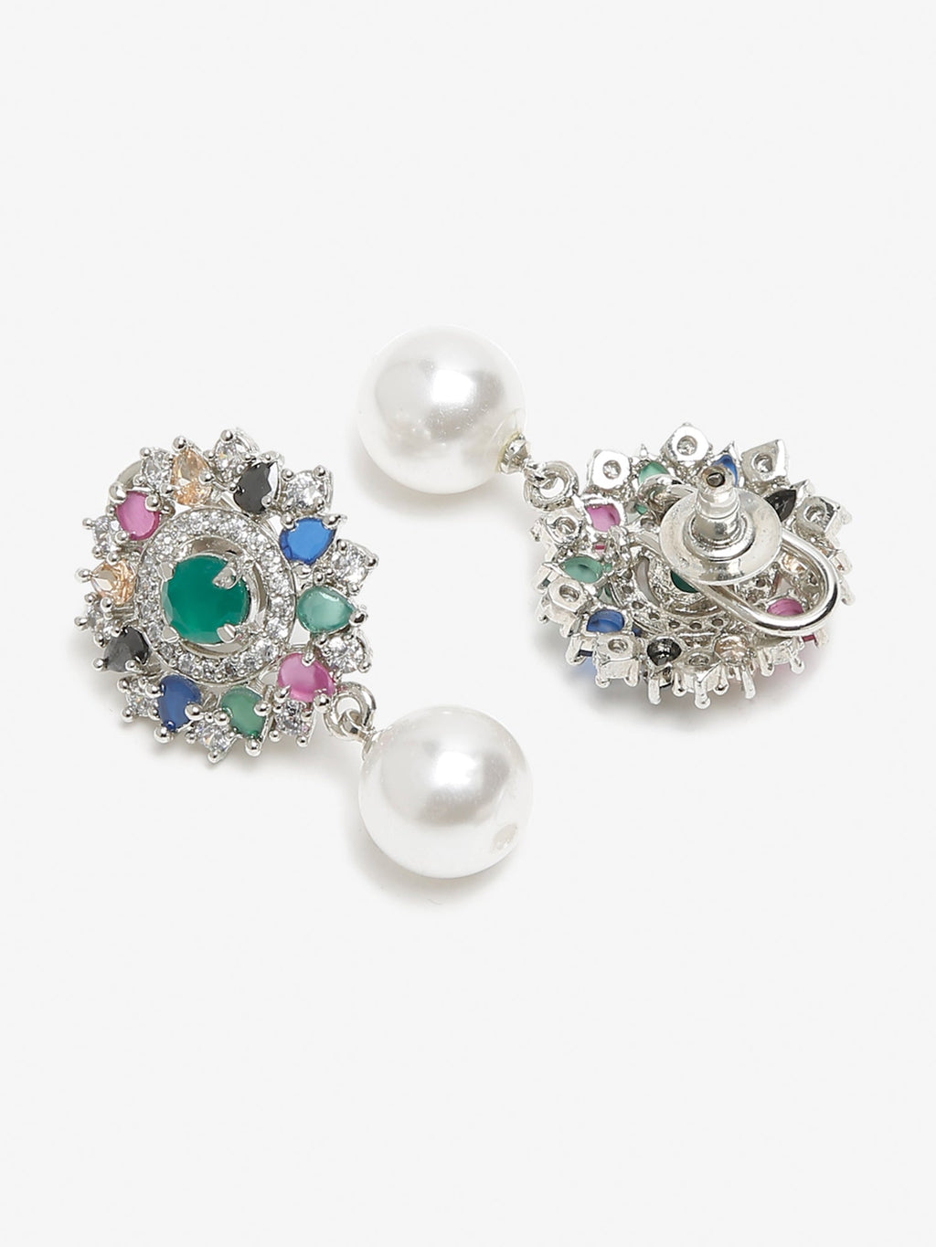 Multicoloured Floral Drop Earrings - Ruby Raang | Grab2Buy