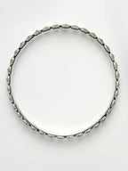 NVR Women's Set of 4 Silver-Toned German Silver Oxidised Bangles | Grab2Buy