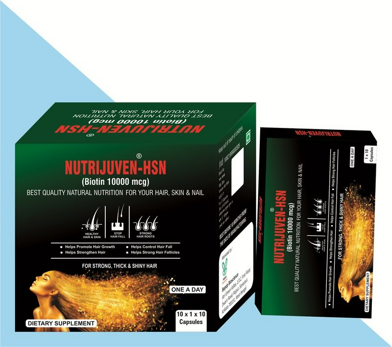 Nutrijuven - Hsn - Biotin 10000 Mcg Capsules | Grab2Buy
