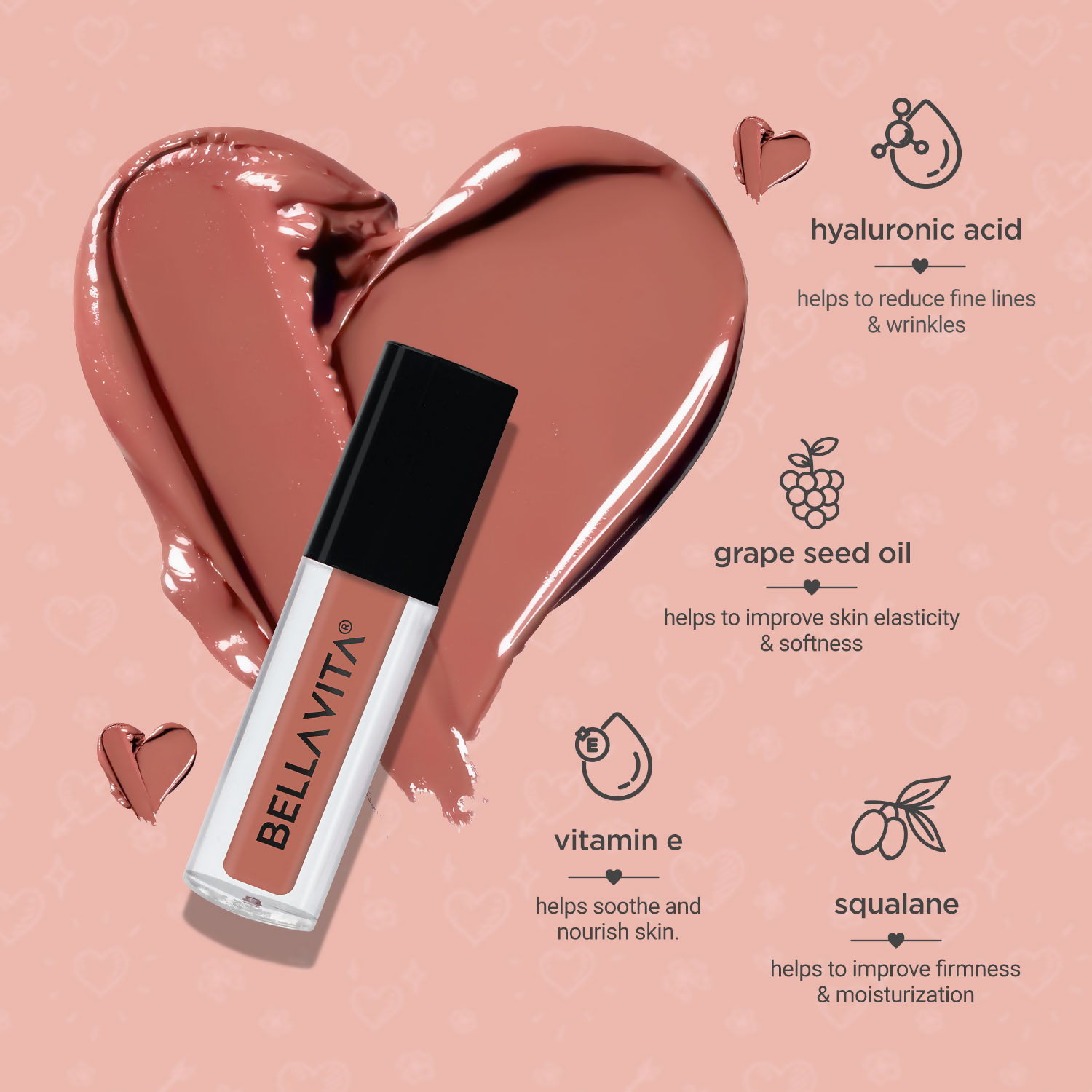 Bella Vita Organic All Hearts Face Blush - Love Struck | Grab2Buy