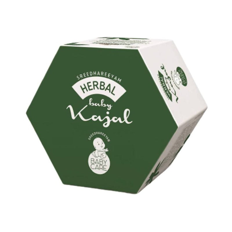 Sreedhareeyam Ayurveda Herbal Baby Kajal, for Babies and Adults with Gooseberry, Sahadevi, Yashtimadhu and Castor Oil | Grab2Buy