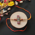 Indianvibez Alphabet J Wooden Rakhi - Kids Rakhi | Grab2Buy