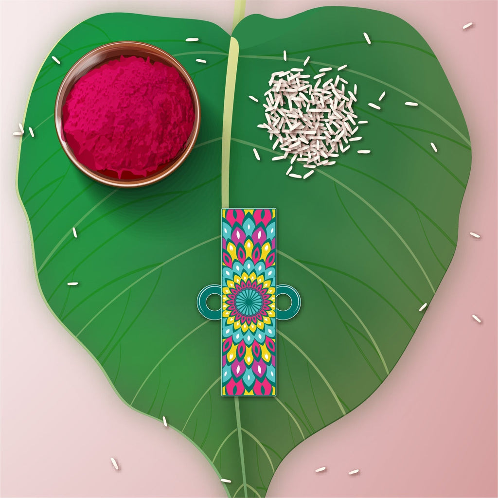 Indianvibez Alphabet J Wooden Rakhi - Kids Rakhi | Grab2Buy