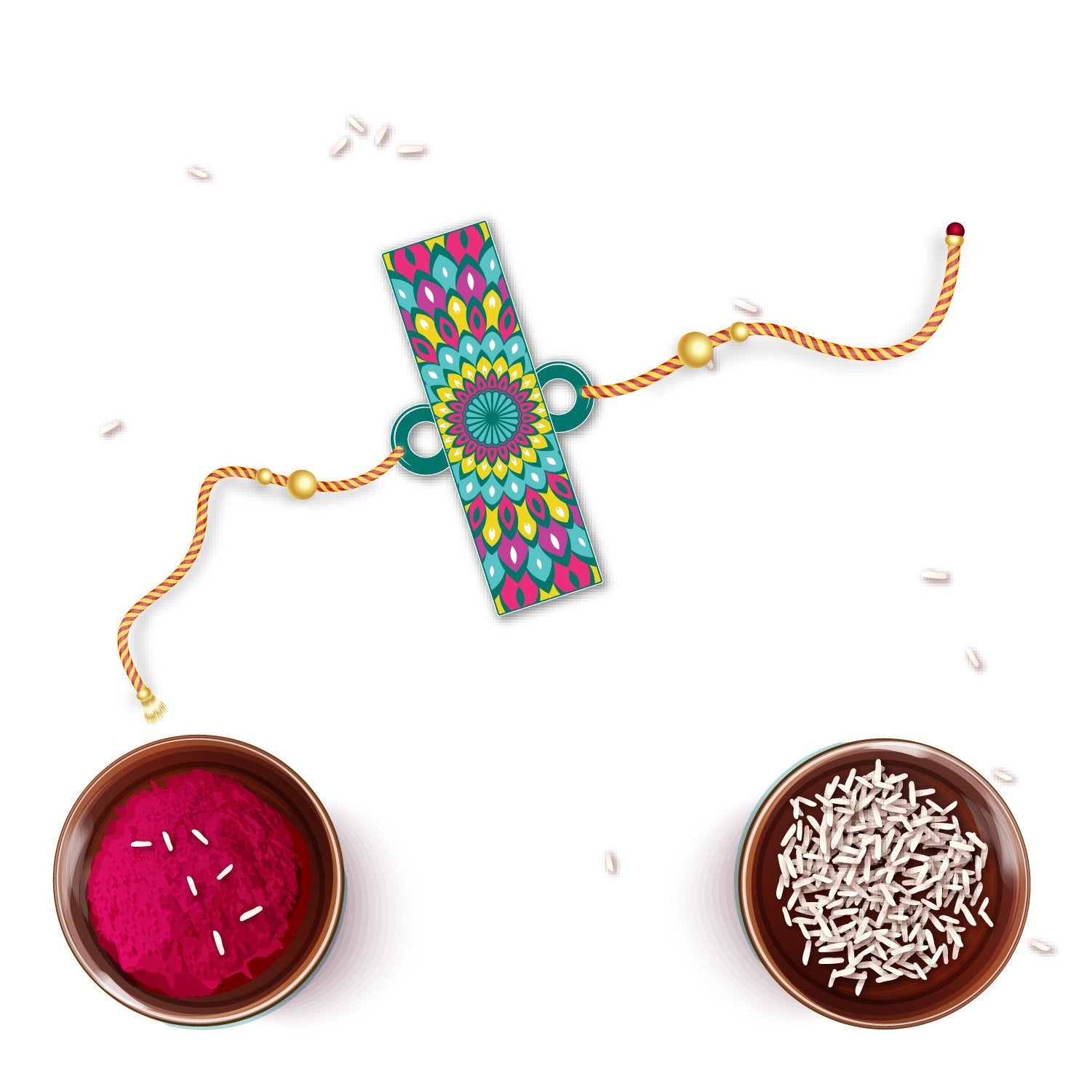 Indianvibez Alphabet J Wooden Rakhi - Kids Rakhi | Grab2Buy
