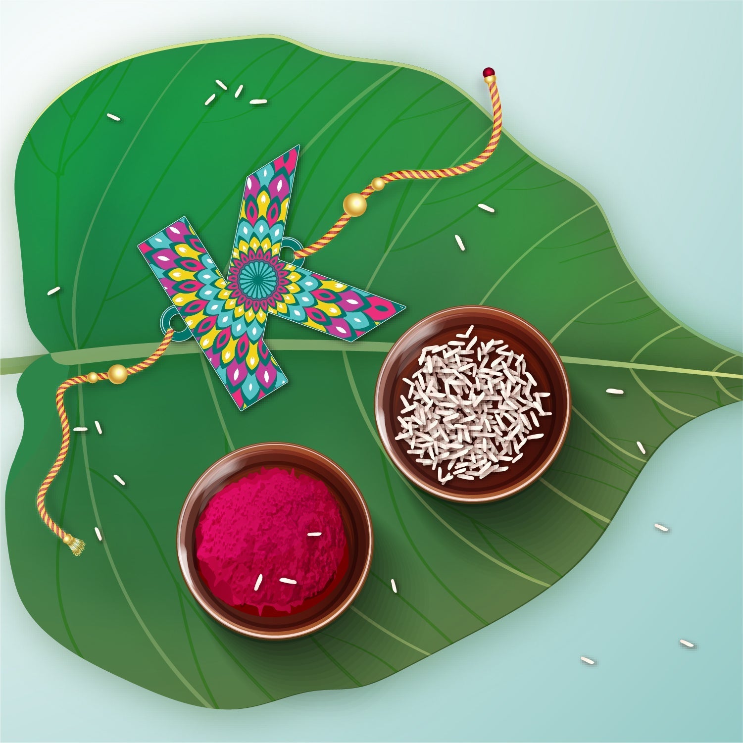Indianvibez Alphabet K Wooden Rakhi - Kids Rakhi | Grab2Buy