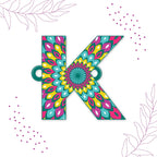 Indianvibez Alphabet K Wooden Rakhi - Kids Rakhi | Grab2Buy