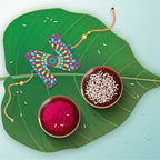 Indianvibez Alphabet N Wooden Rakhi - Kids Rakhi | Grab2Buy