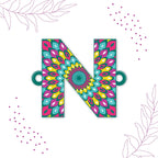 Indianvibez Alphabet N Wooden Rakhi - Kids Rakhi | Grab2Buy