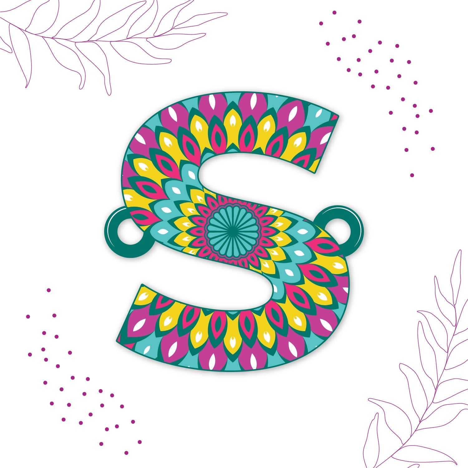 Indianvibez Alphabet S Wooden Rakhi - Kids Rakhi | Grab2Buy