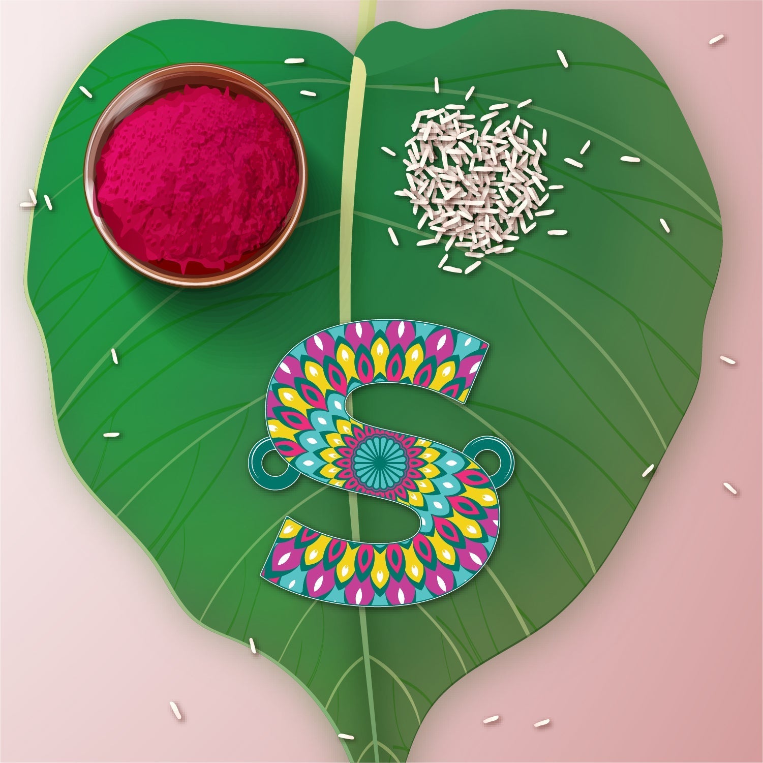 Indianvibez Alphabet S Wooden Rakhi - Kids Rakhi | Grab2Buy