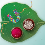Indianvibez Alphabet U Wooden Rakhi - Kids Rakhi | Grab2Buy