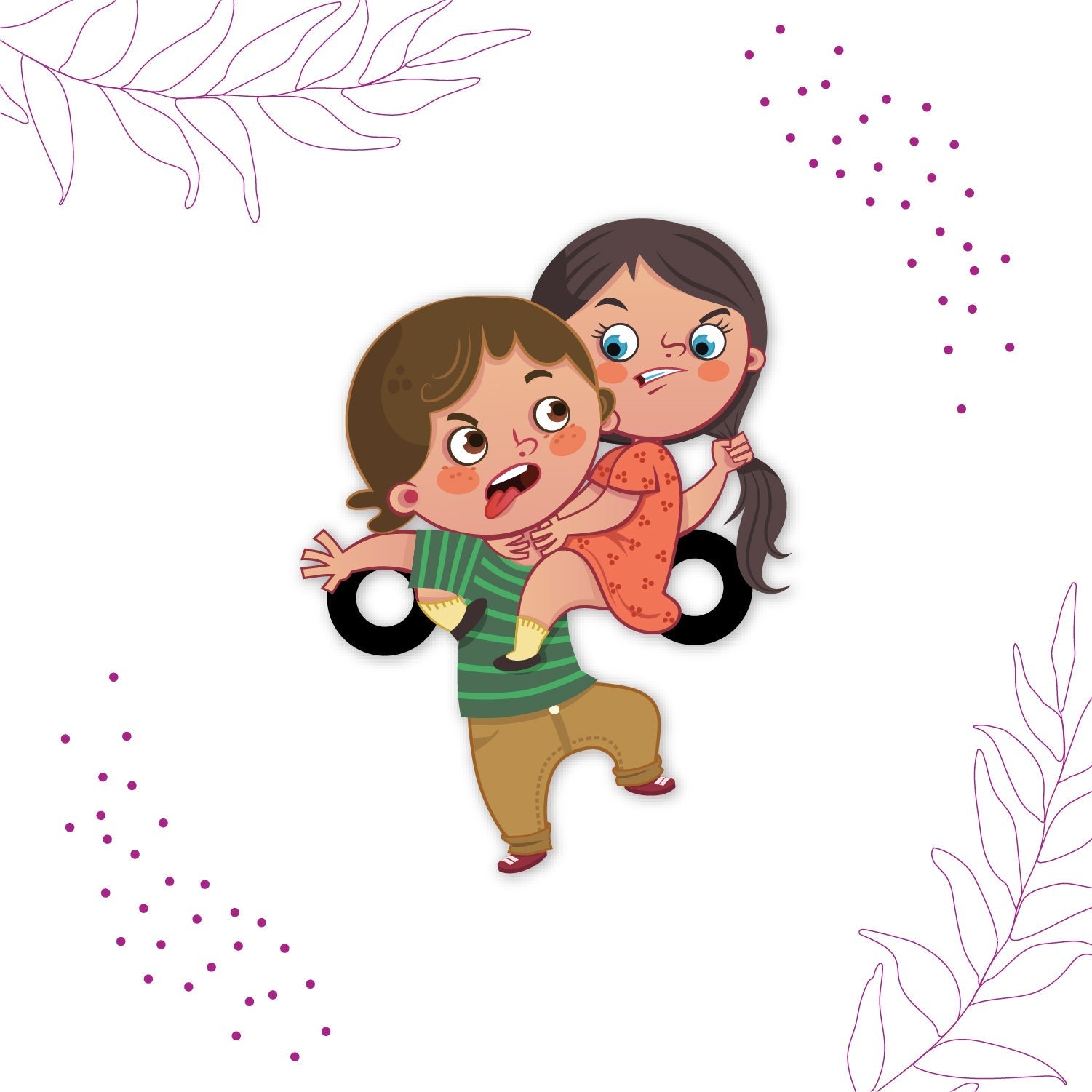 Indianvibez Annoying Brother Wooden Rakhi with Rudraksha, Funny & Quirky Rakhi for Bhaiya, Shop India - Kids Rakhi | Grab2Buy