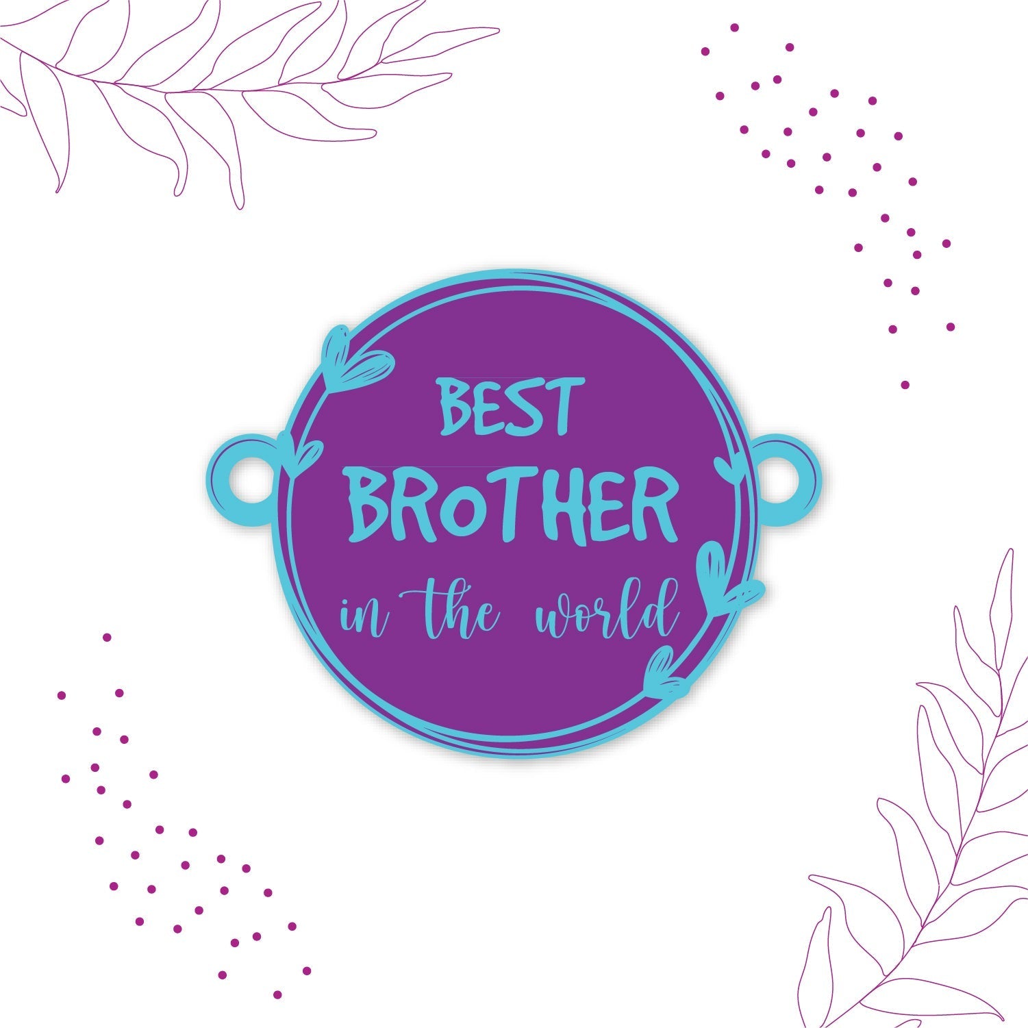 Indianvibez Best Brother in the World Wooden Rakhi with Rudraksha Thread| Rakhi for Bhaiya, Shop India - Kids Rakhi | Grab2Buy