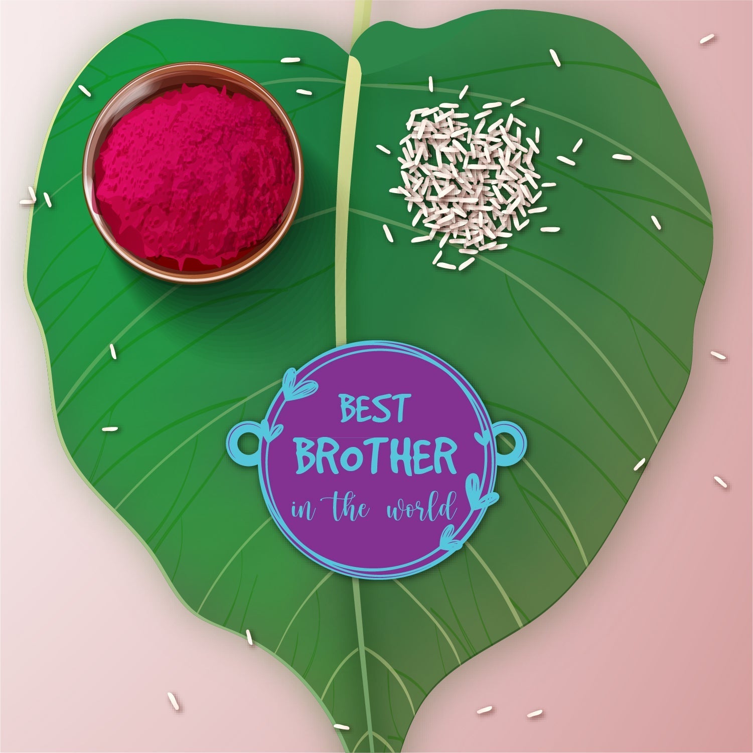 Indianvibez Best Brother in the World Wooden Rakhi with Rudraksha Thread| Rakhi for Bhaiya, Shop India - Kids Rakhi | Grab2Buy