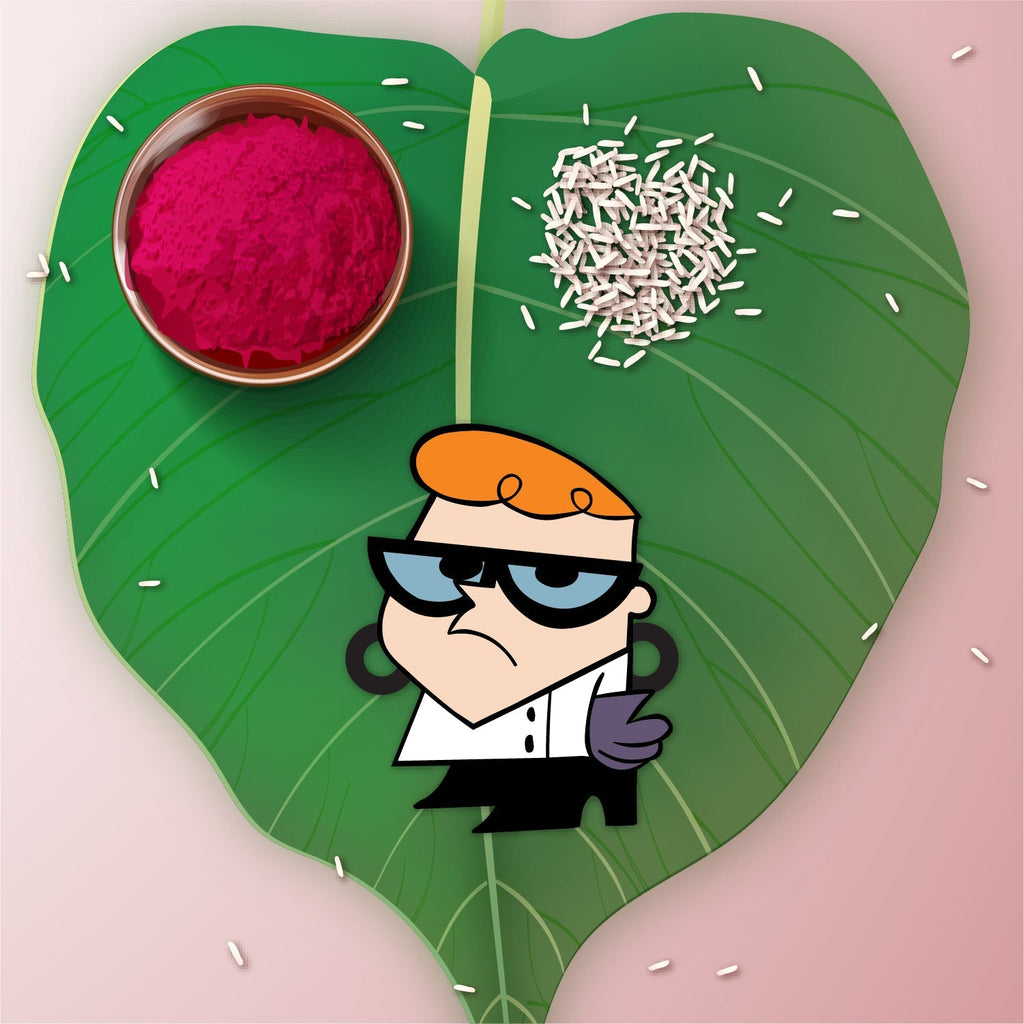 Indianvibez Dexter Wooden Rakhi with Rudraksha, Cartoon Rakhi for Bro, Shop India - Kids Rakhi | Grab2Buy