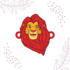 Indianvibez Mufasa Wooden Rakhi with Rudraksha, Lion King Rakhi for Brother, Shop India - Kids Rakhi | Grab2Buy