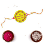 Indianvibez Mere Bhai Jaisa Koi Nahi Rakhi, Rakhi with Rudraksha Thread - Kids Rakhi | Grab2Buy