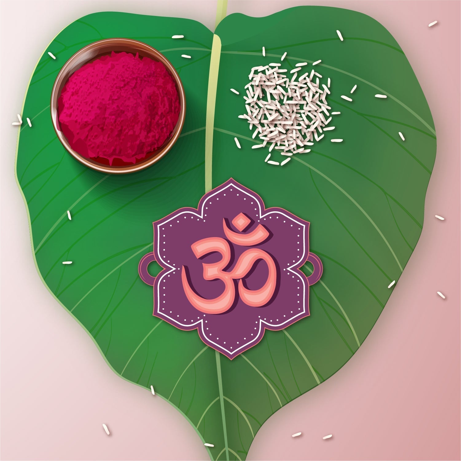 Indianvibez Om Wooden Rakhi with Rudraksha Thread, Rakhi for Brother - Kids Rakhi | Grab2Buy