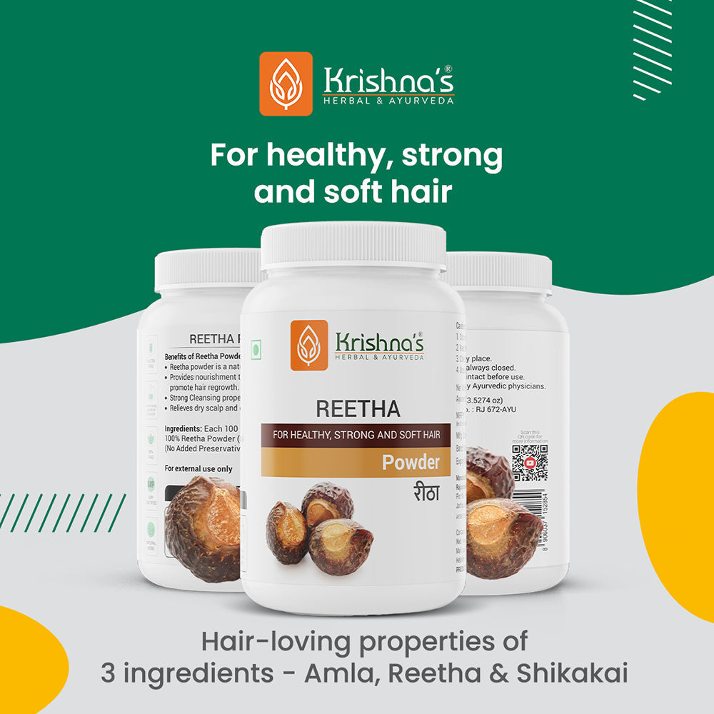 Krishna'S Herbal & Ayurveda Reetha Powder | Grab2Buy