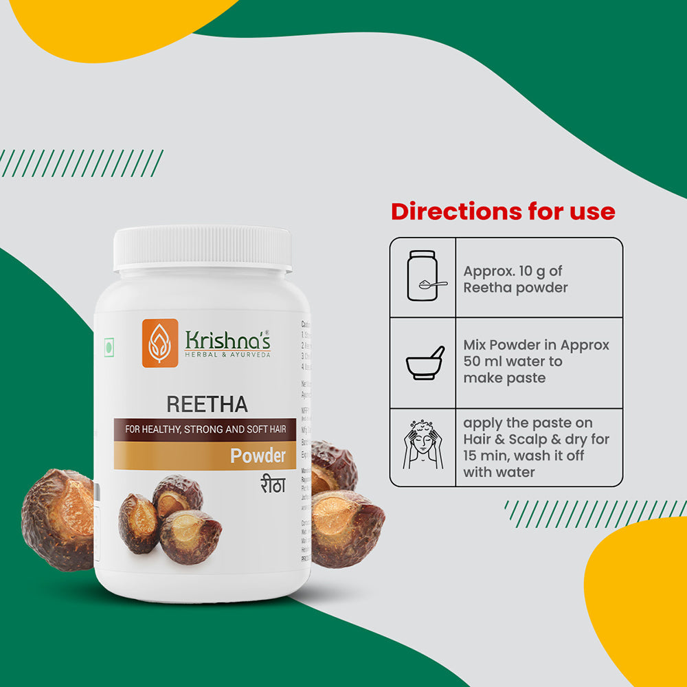 Krishna'S Herbal & Ayurveda Reetha Powder | Grab2Buy