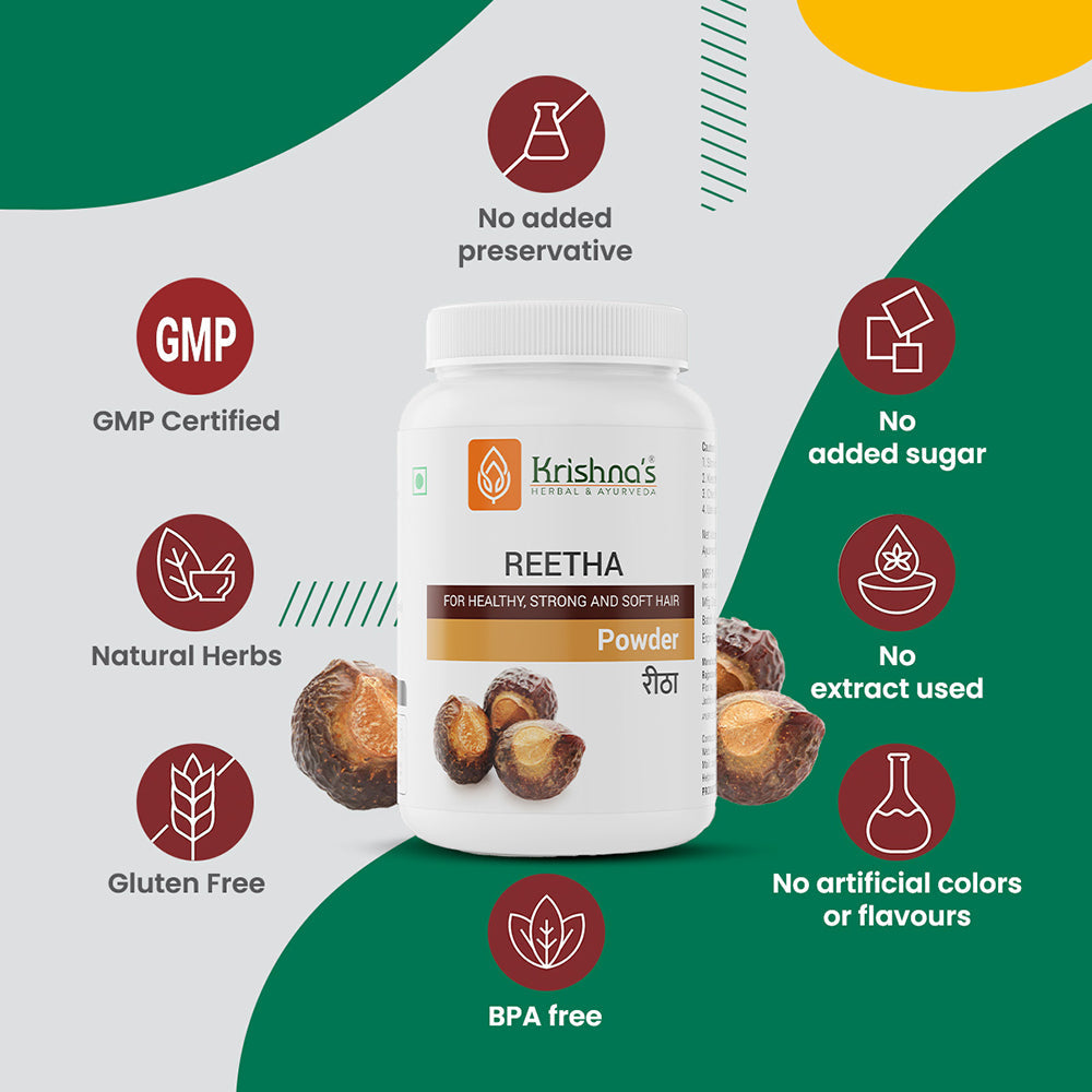 Krishna'S Herbal & Ayurveda Reetha Powder | Grab2Buy