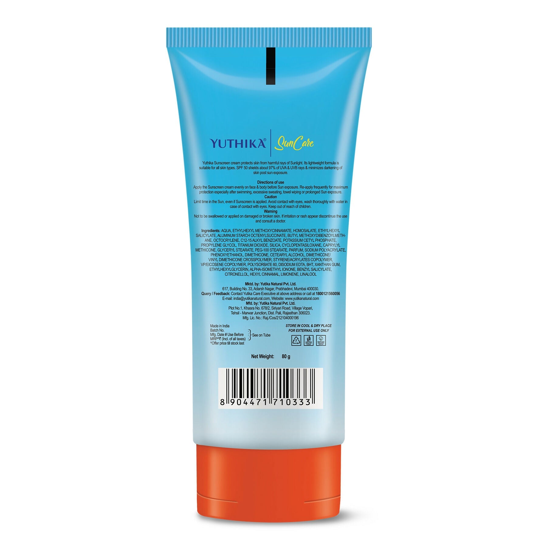 Yuthika Sunscreen Lotion SPF 50 PA+++ | Grab2Buy
