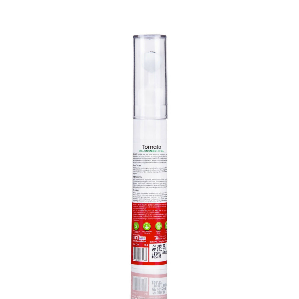 VI-JOHN Prakritik Tomato Under Eye Gel, Reduces Dark Circles, Puffiness,Fine Lines 100% Bioactives | Grab2Buy