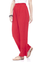 Mominos Fashion Reyon Cotton Red Embroidery Chikan Palazzo | Grab2Buy