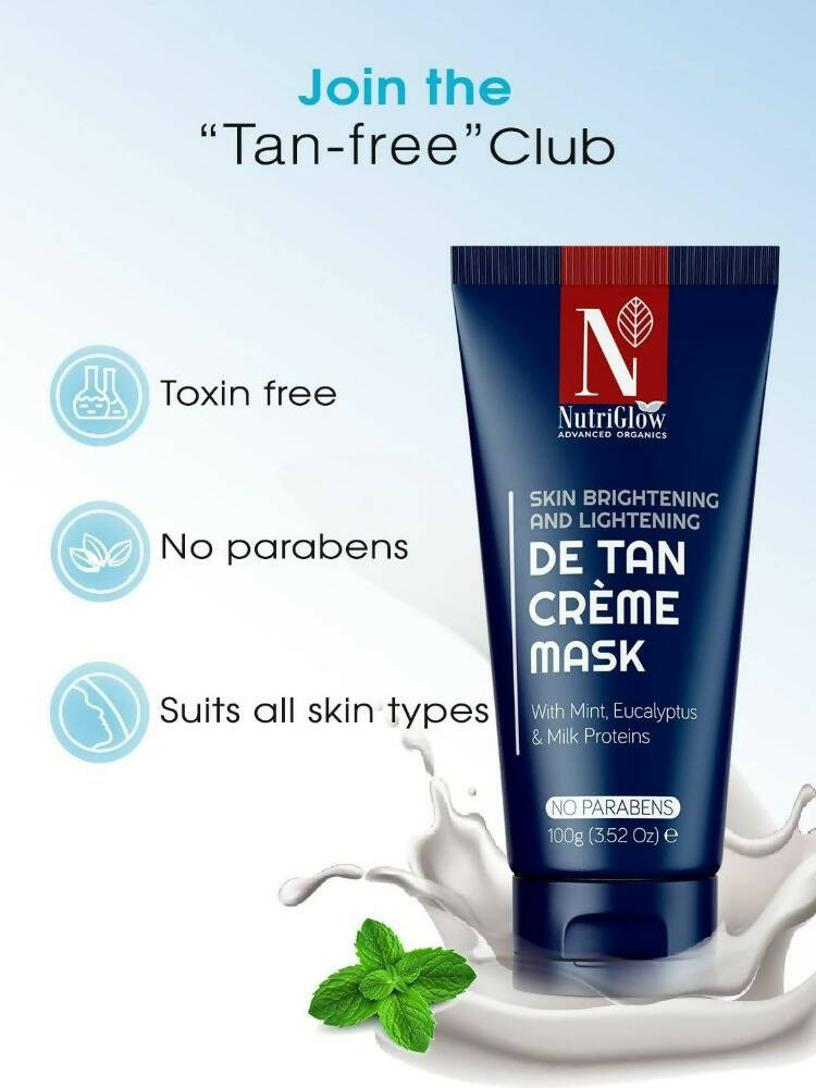 NutriGlow Advanced Organics De Tan Cream Mask | Grab2Buy